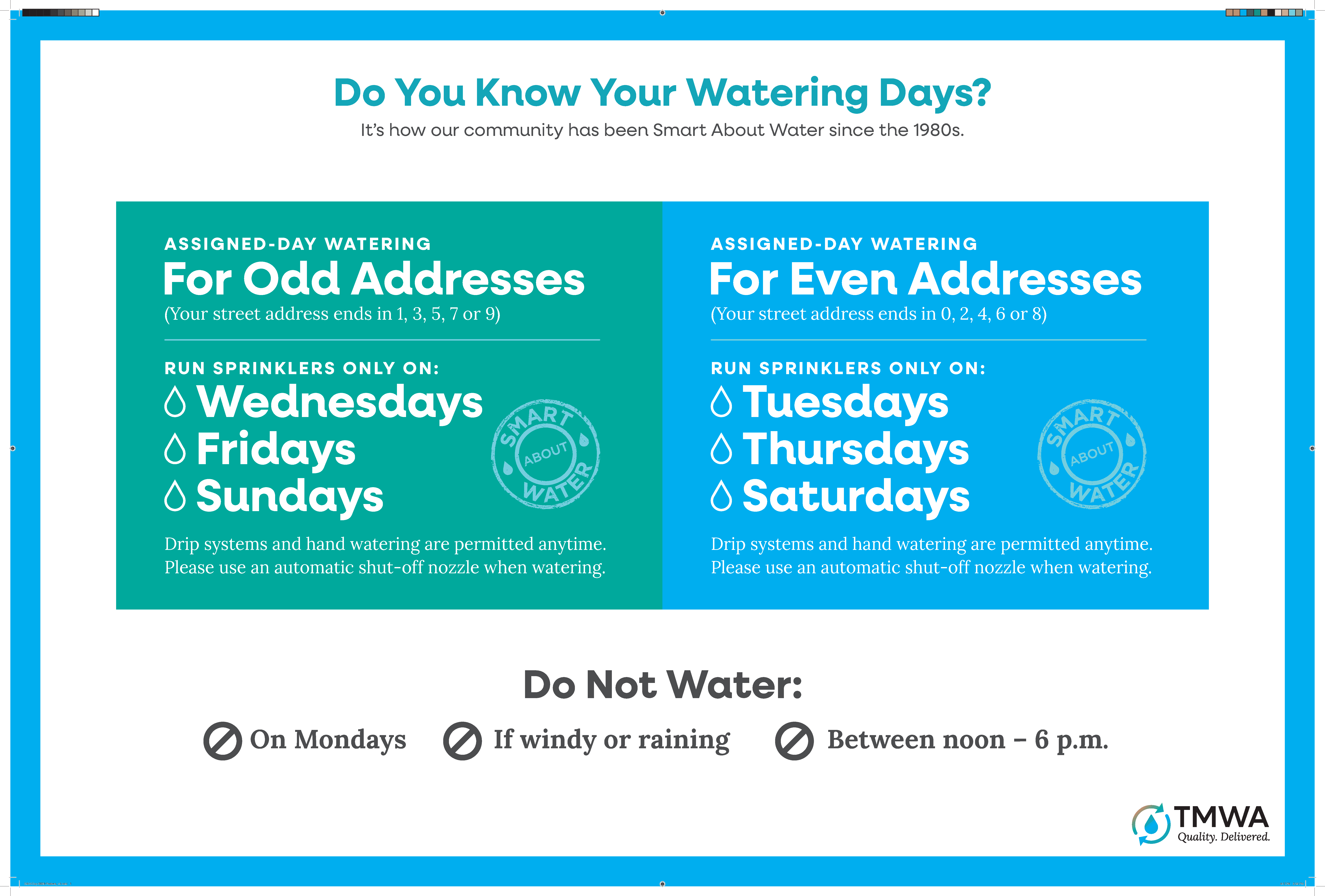 Sprinkler Watering Days (2024)