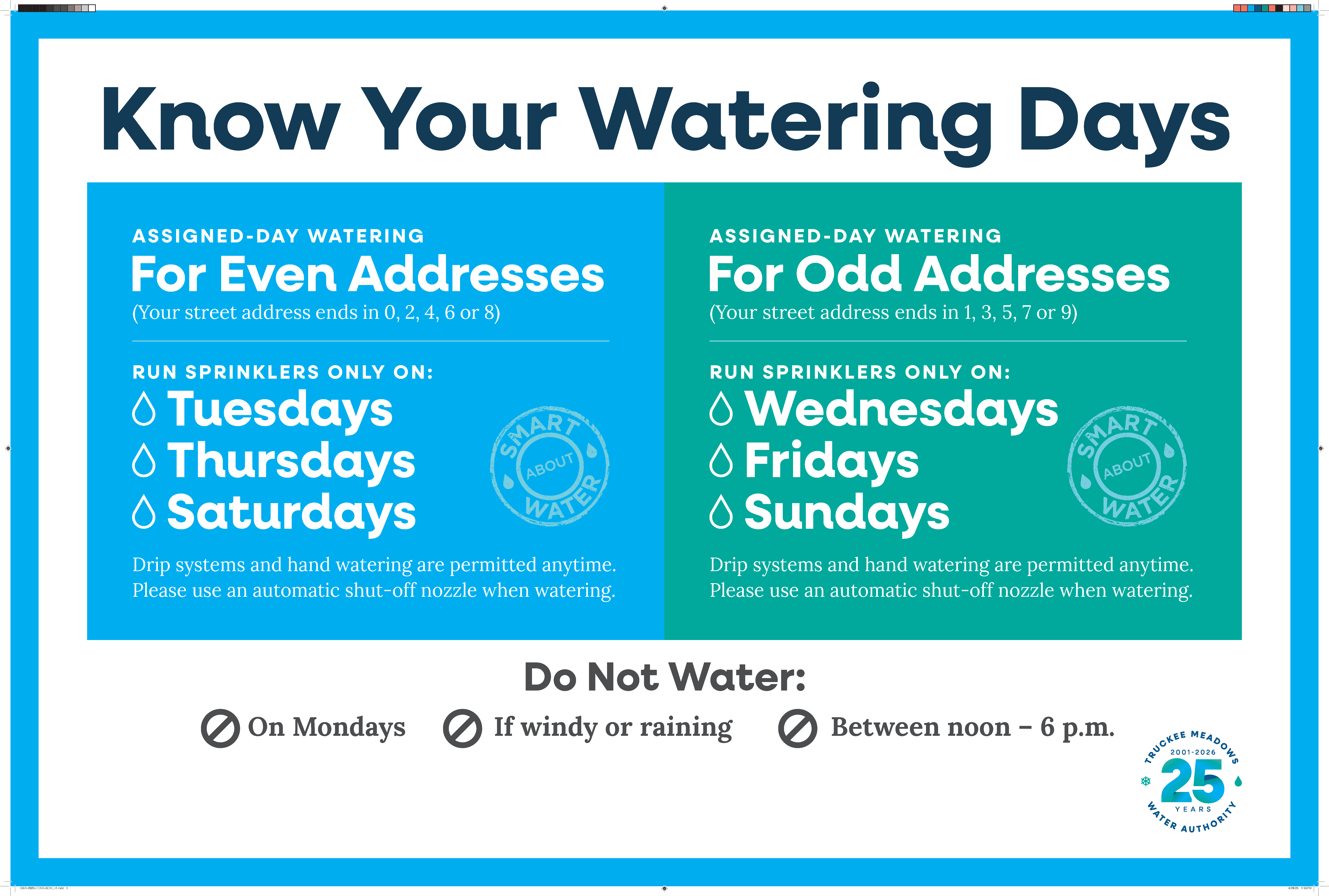 Assigned Day Watering for TMWA Customers